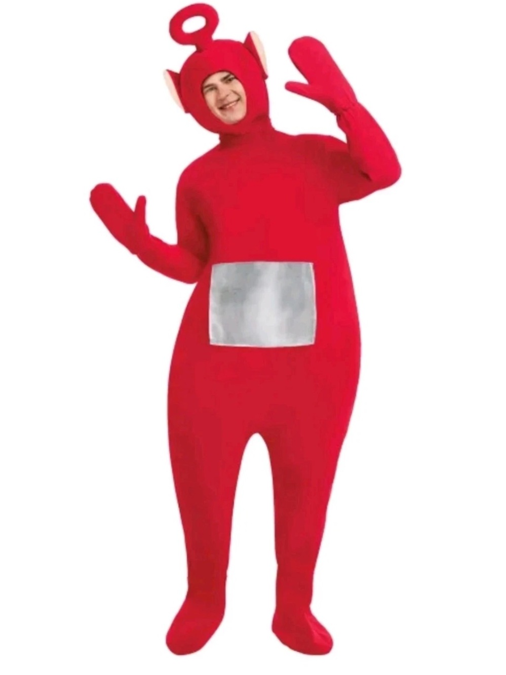 Teletubbie Po Red Halloween Costume Adult One Size Spirit British Cartoon *READ
